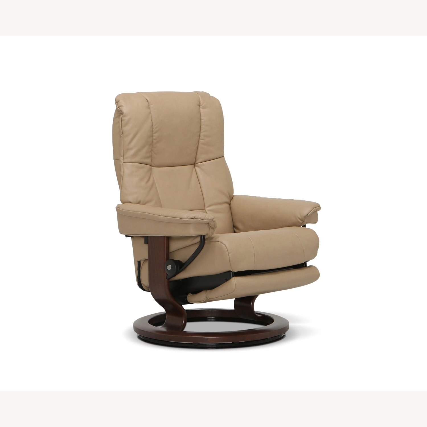 Mayfair Light Brown Leather Recliner - image-5