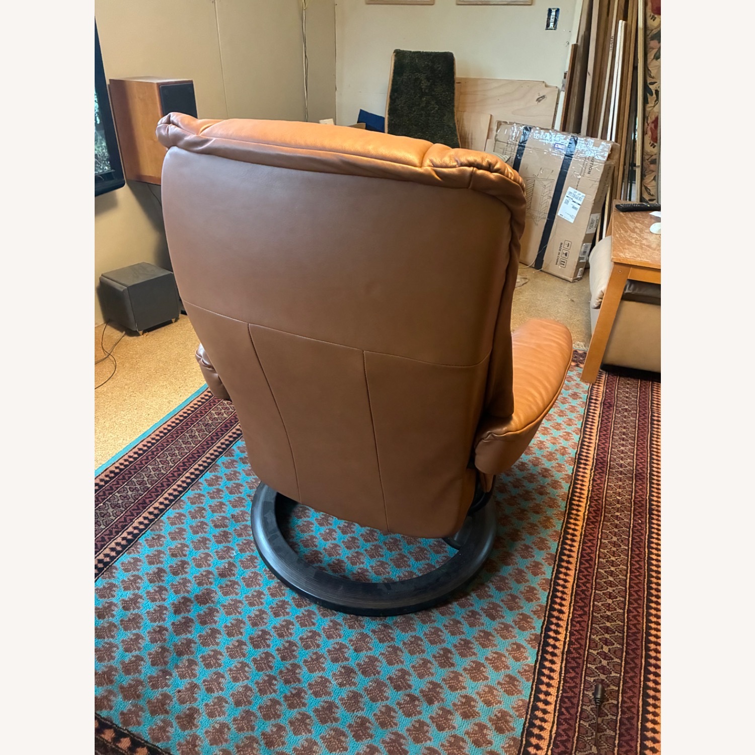 Mayfair Light Brown Leather Recliner - image-4