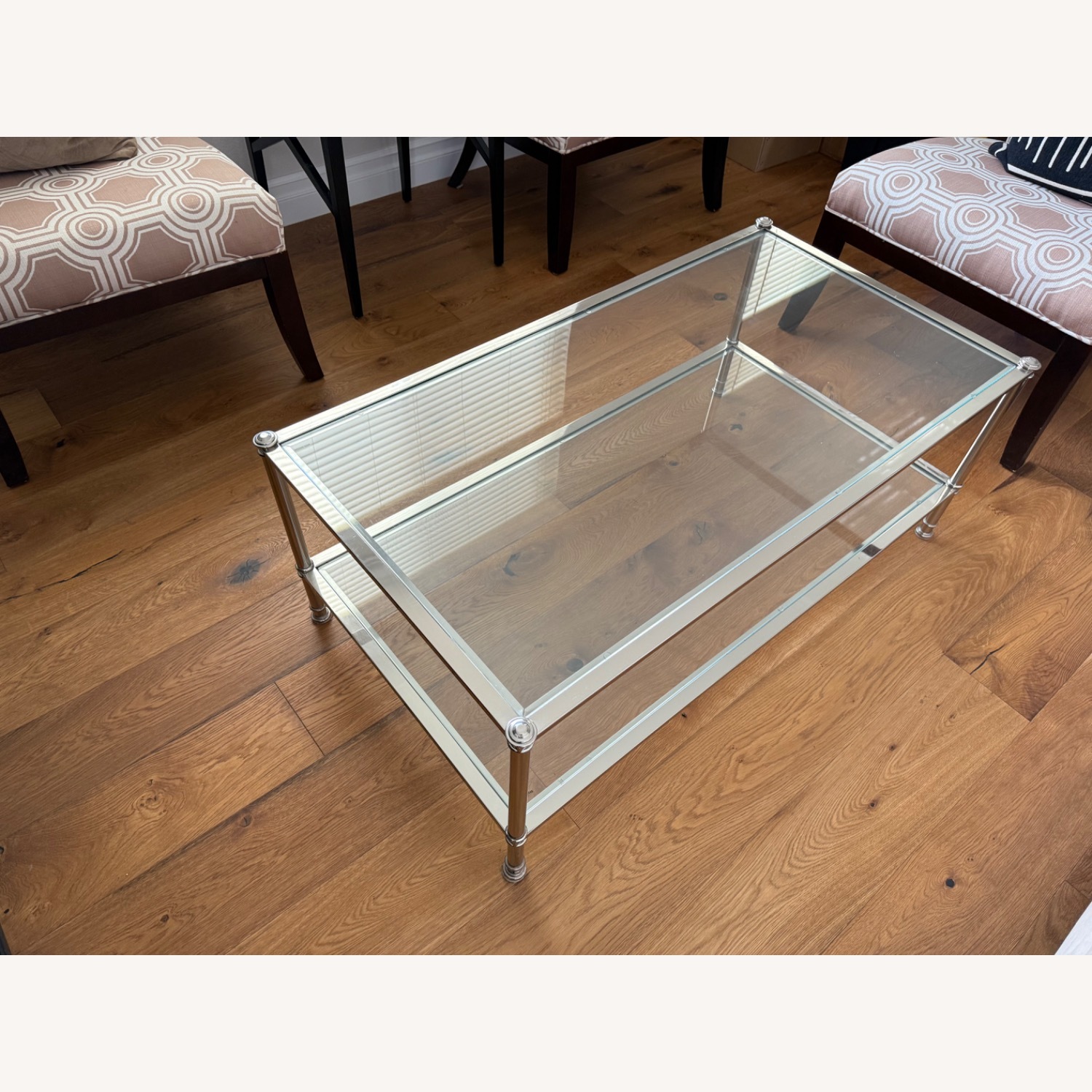 Silver Glass Coffee Table - image-2