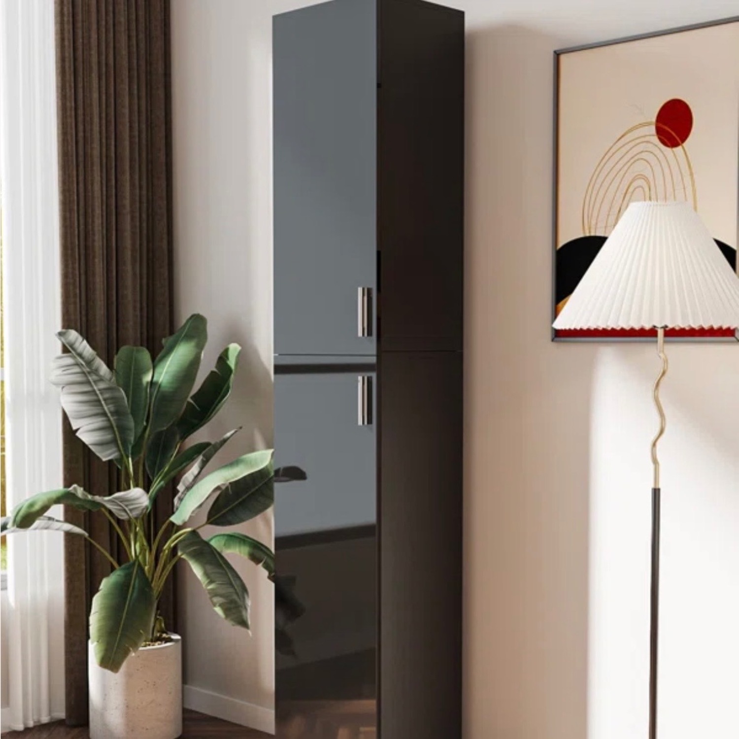 Modern Slim Storage Cabinet - image-2