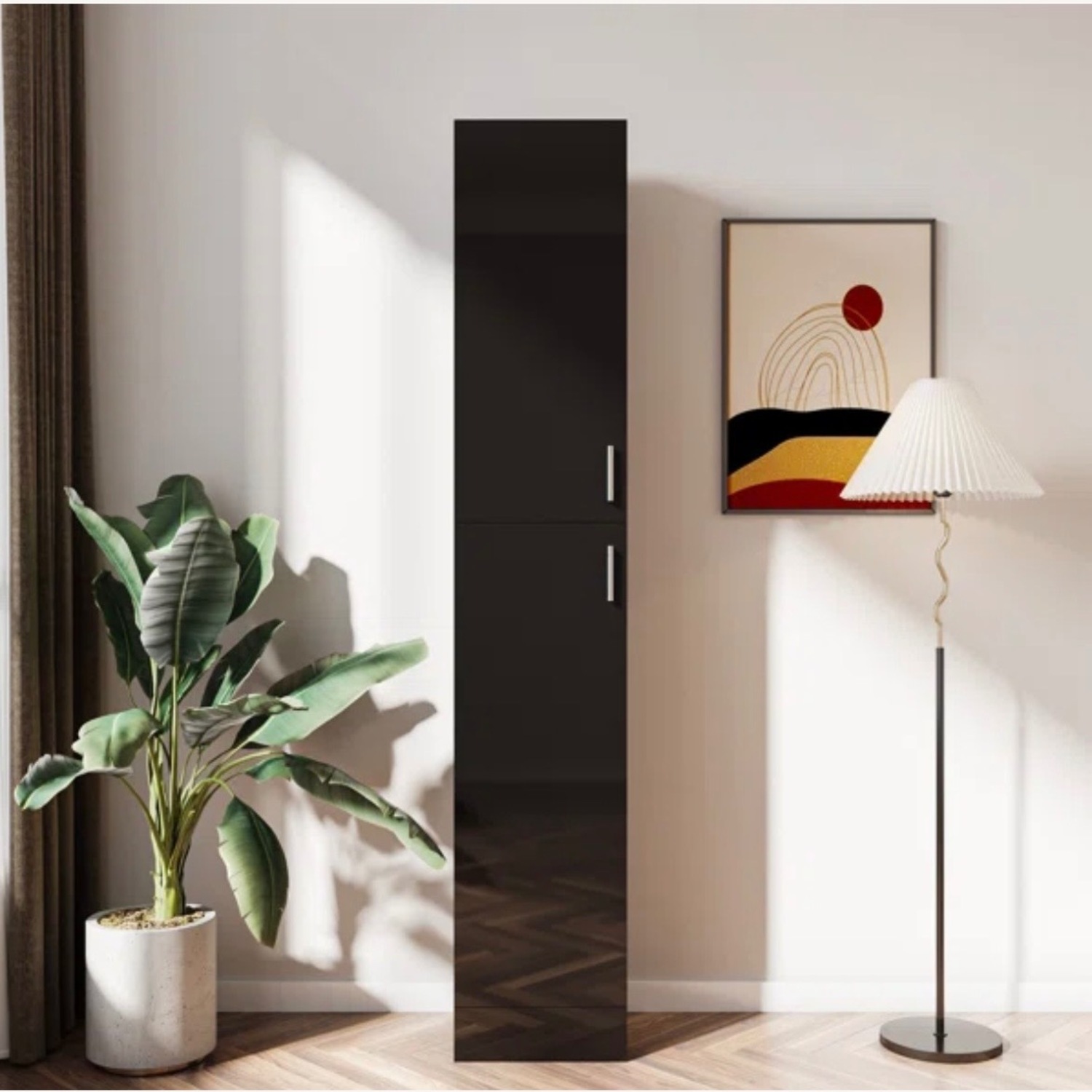 Modern Slim Storage Cabinet - image-1