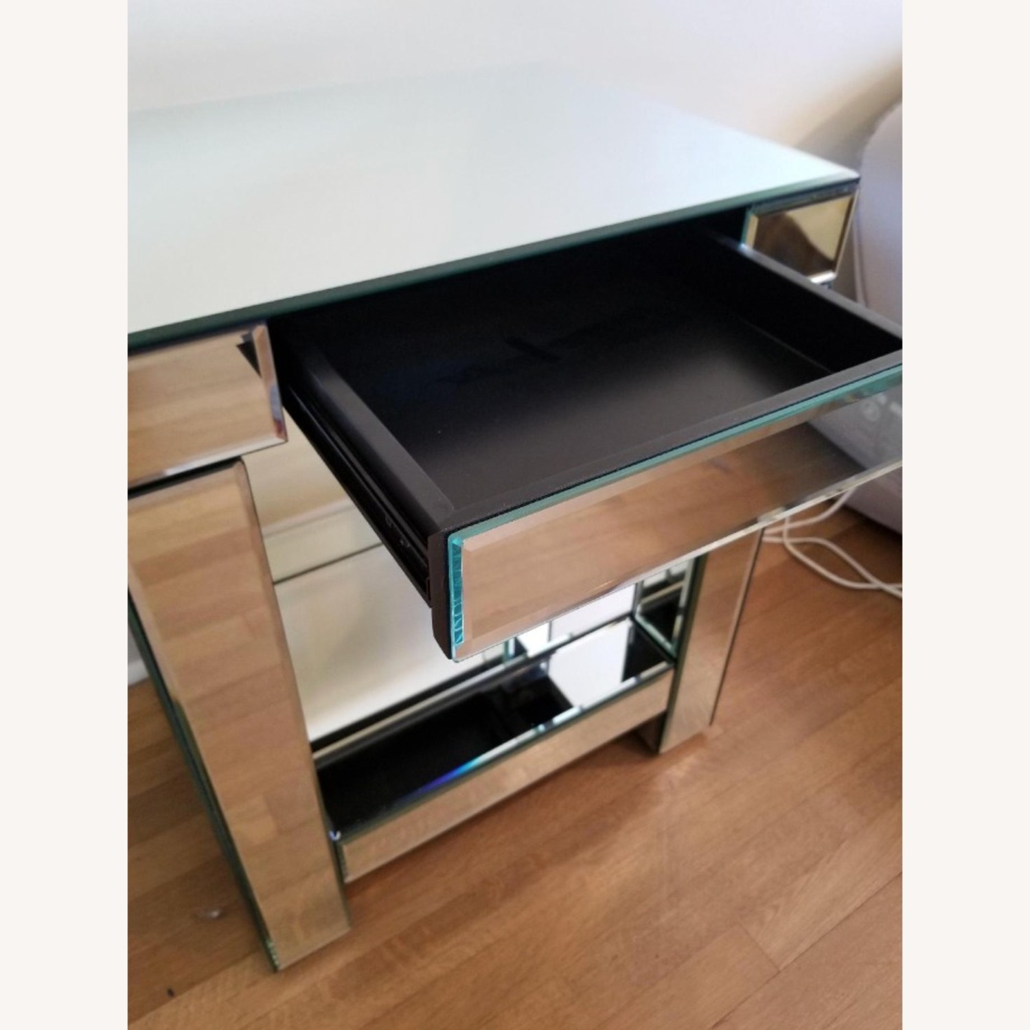 West Elm Parsons Silver Mirrored Glass Side Table - image-3