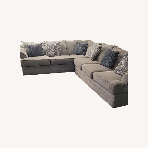 Used Naples Light Gray Sectional  for sale on AptDeco