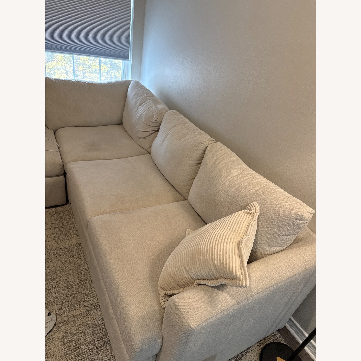 Living Spaces Natural 2 Piece Sectional - image-3