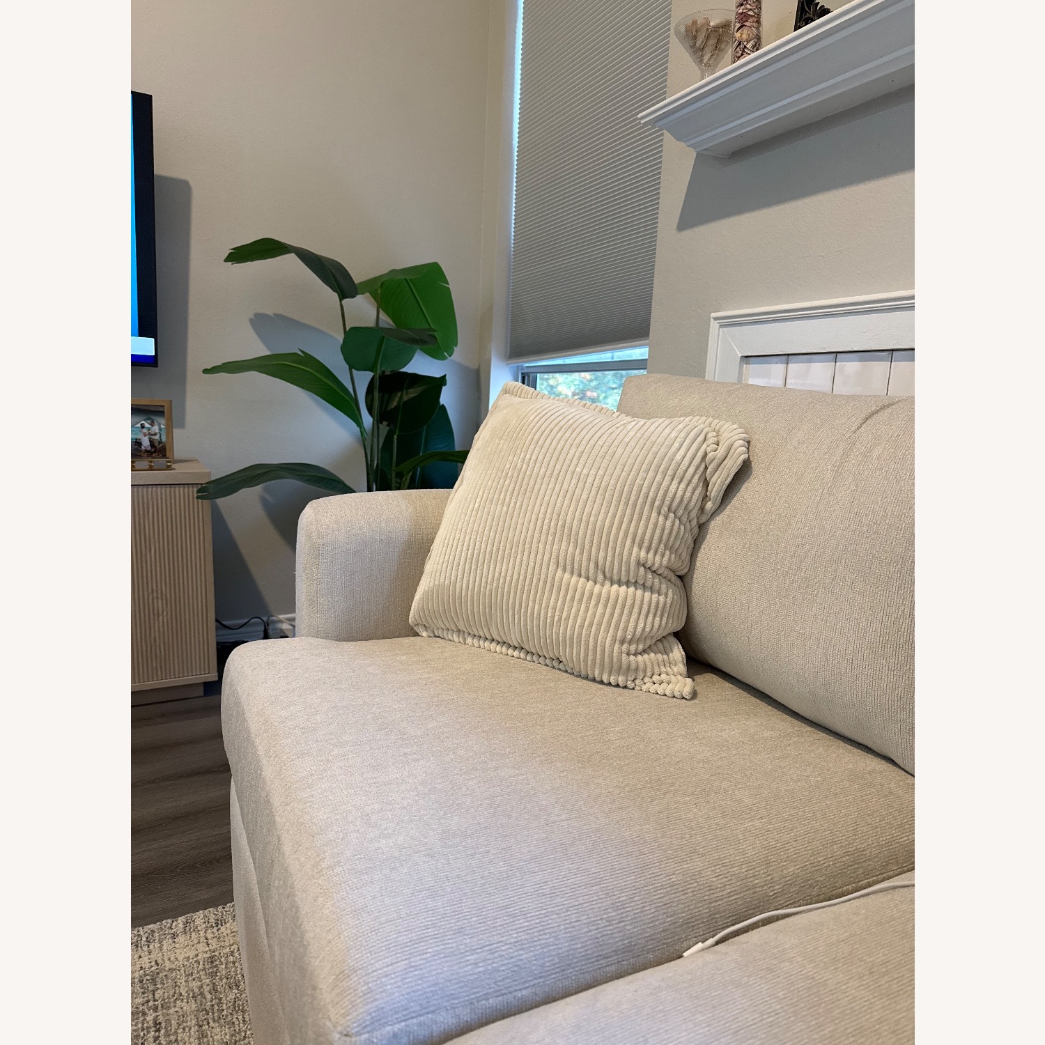 Living Spaces Natural 2 Piece Sectional - image-2