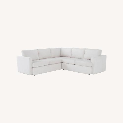 Used Living Spaces Natural 2 Piece Sectional for sale on AptDeco