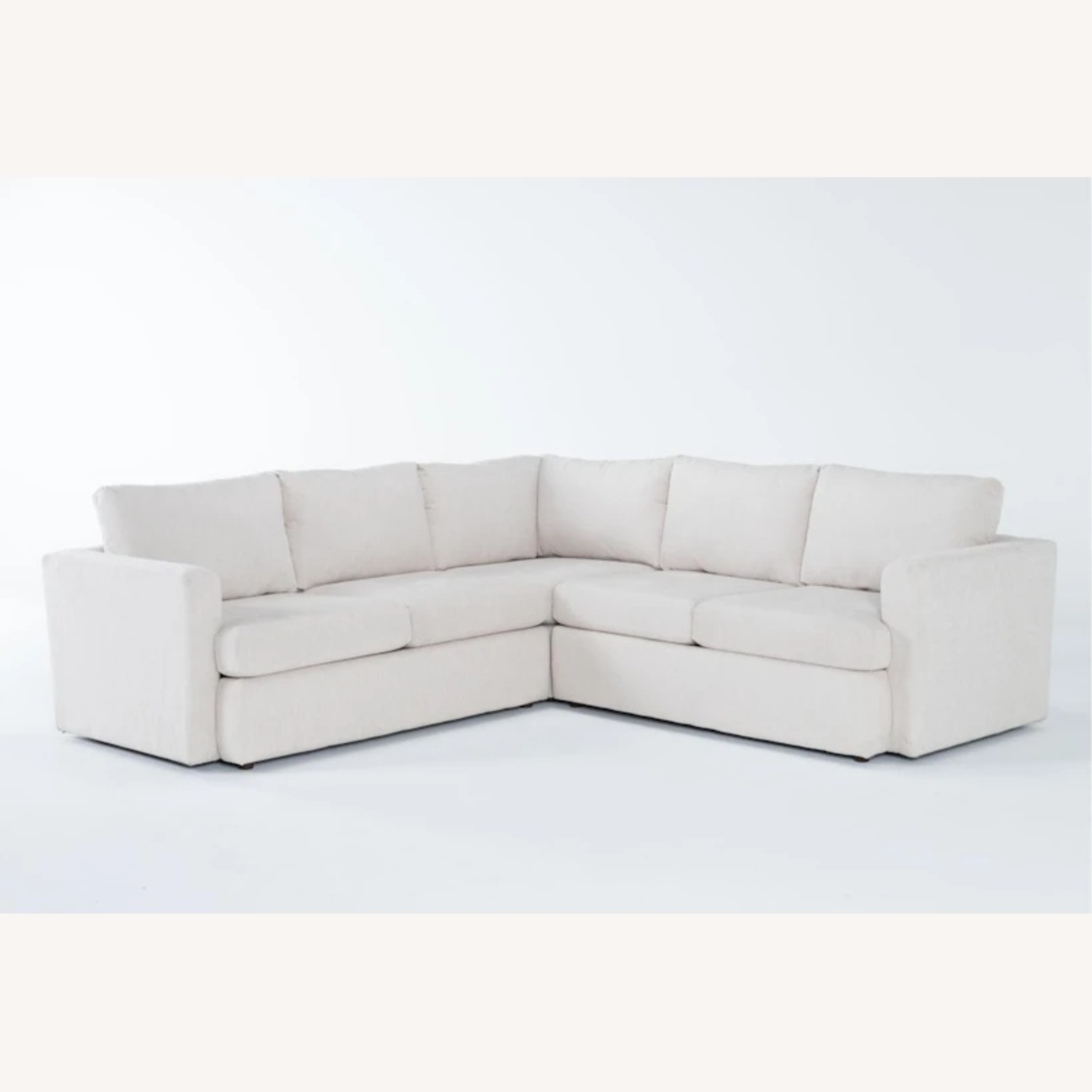Living Spaces Natural 2 Piece Sectional - image-4
