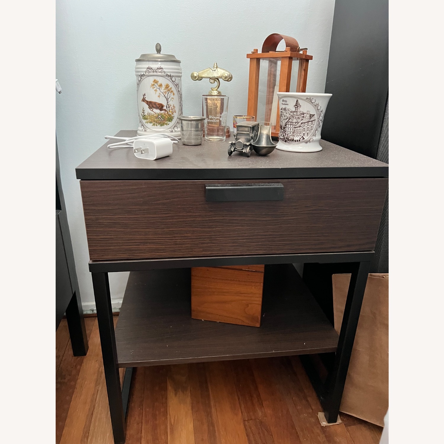 IKEA Full Bed and Matching ightstands  - image-2