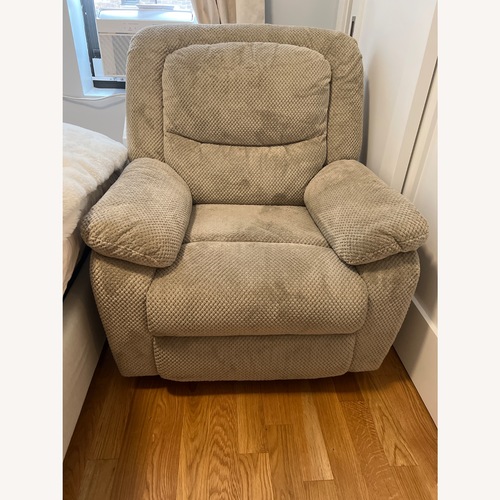 Used Serta Natural Fabric Recliner for sale on AptDeco