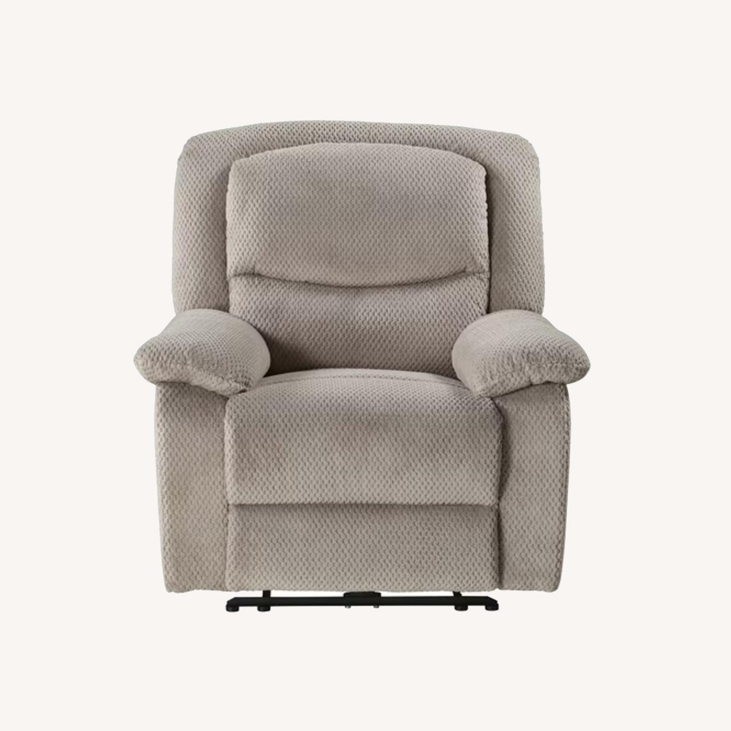 Serta Natural Fabric Recliner - image-0