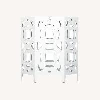 Crate & Barrel Ginger Salt White Side Table