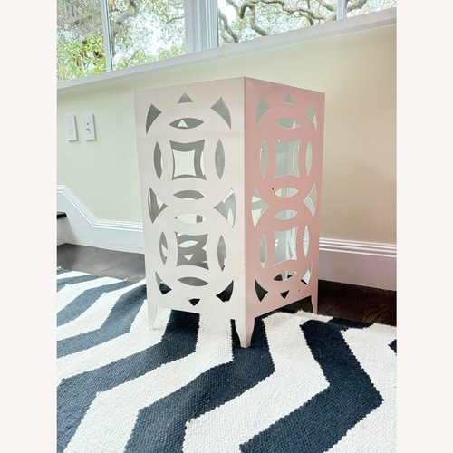 Used Crate & Barrel Ginger Salt White Side Table for sale on AptDeco