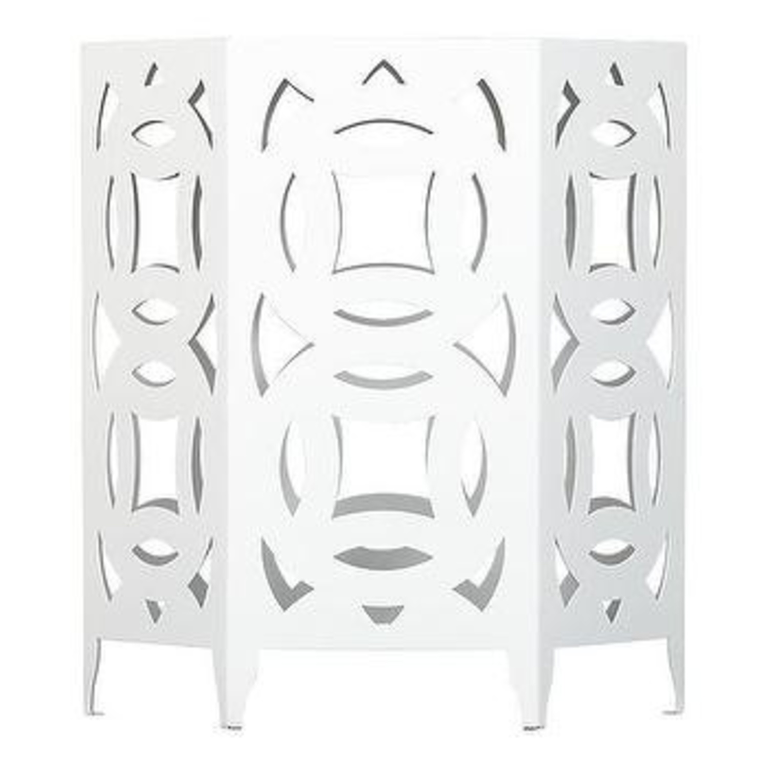 Crate & Barrel Ginger Salt White Side Table - image-4