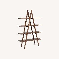 Article Caliper Dark Brown Wood Bookcase