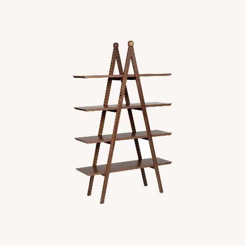 Used Article Caliper Dark Brown Wood Bookcase for sale on AptDeco