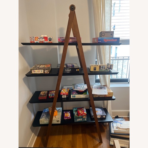 Used Article Caliper Dark Brown Wood Bookcase for sale on AptDeco