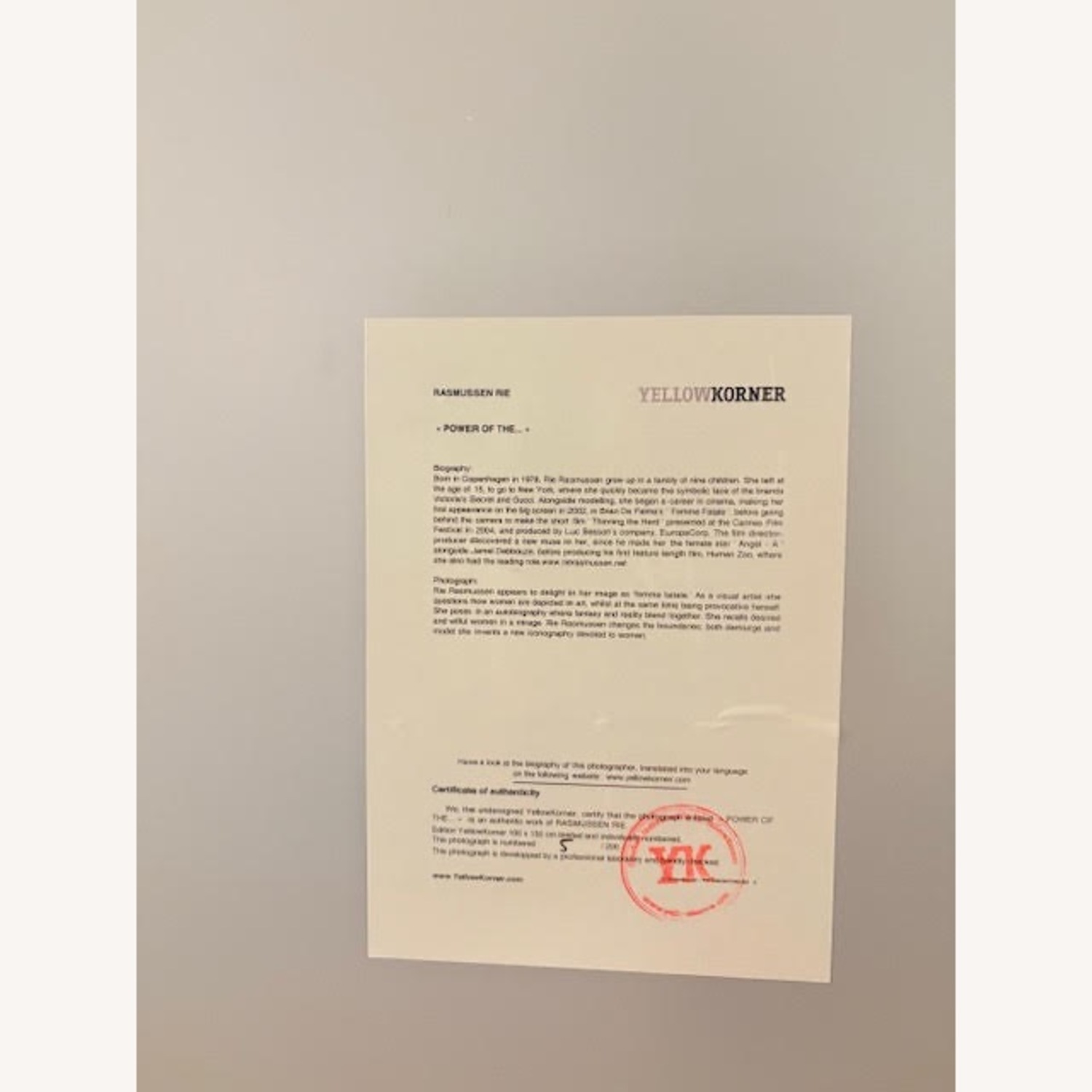 Yellow Korner Rie Rasmussen Aluminum Wall Art - image-5