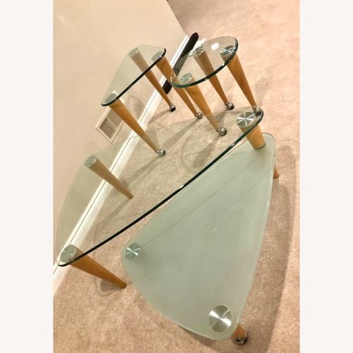 Used Vintage/Antique Natural Glass Coffee Table for sale on AptDeco