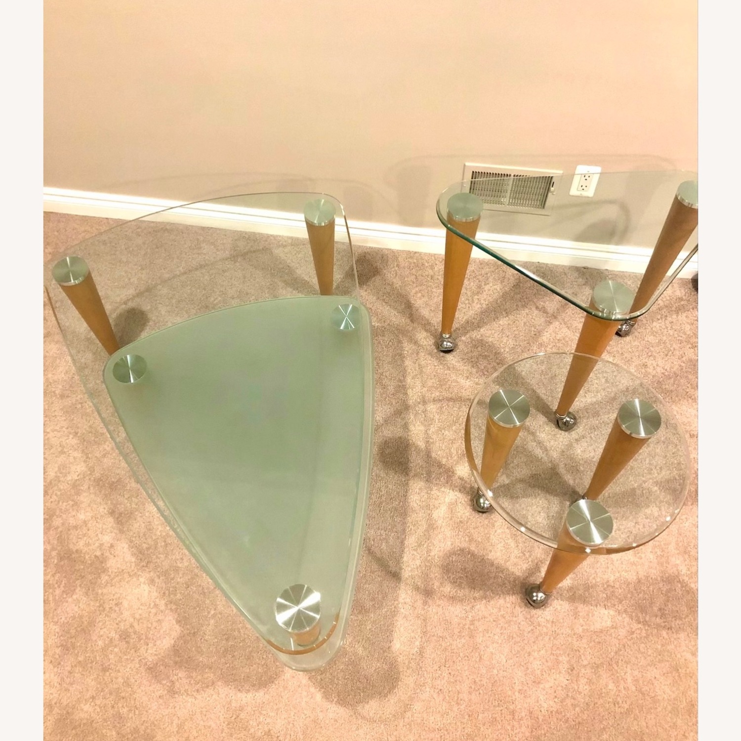 Vintage/Antique Natural Glass Coffee Table - image-4