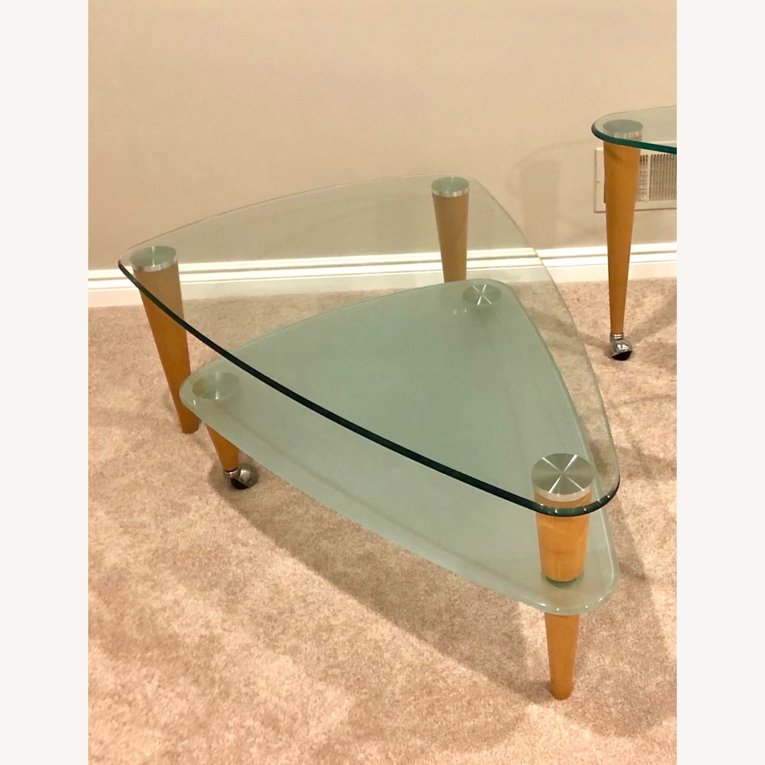 Vintage/Antique Natural Glass Coffee Table - image-3