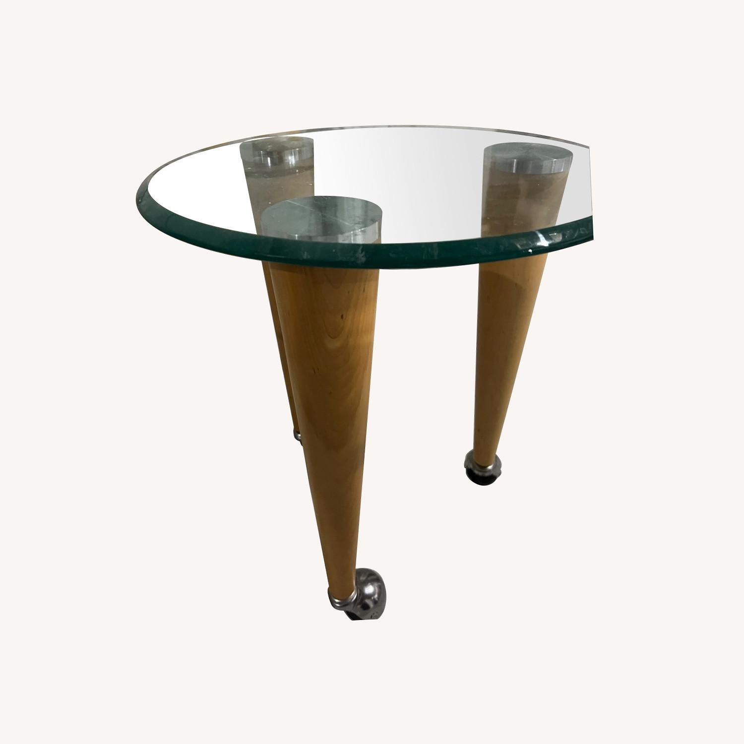 Modern Round Side Table - image-0