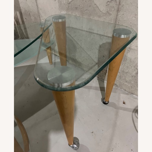 Used Vintage/Antique Finds Natural Glass Side Table for sale on AptDeco