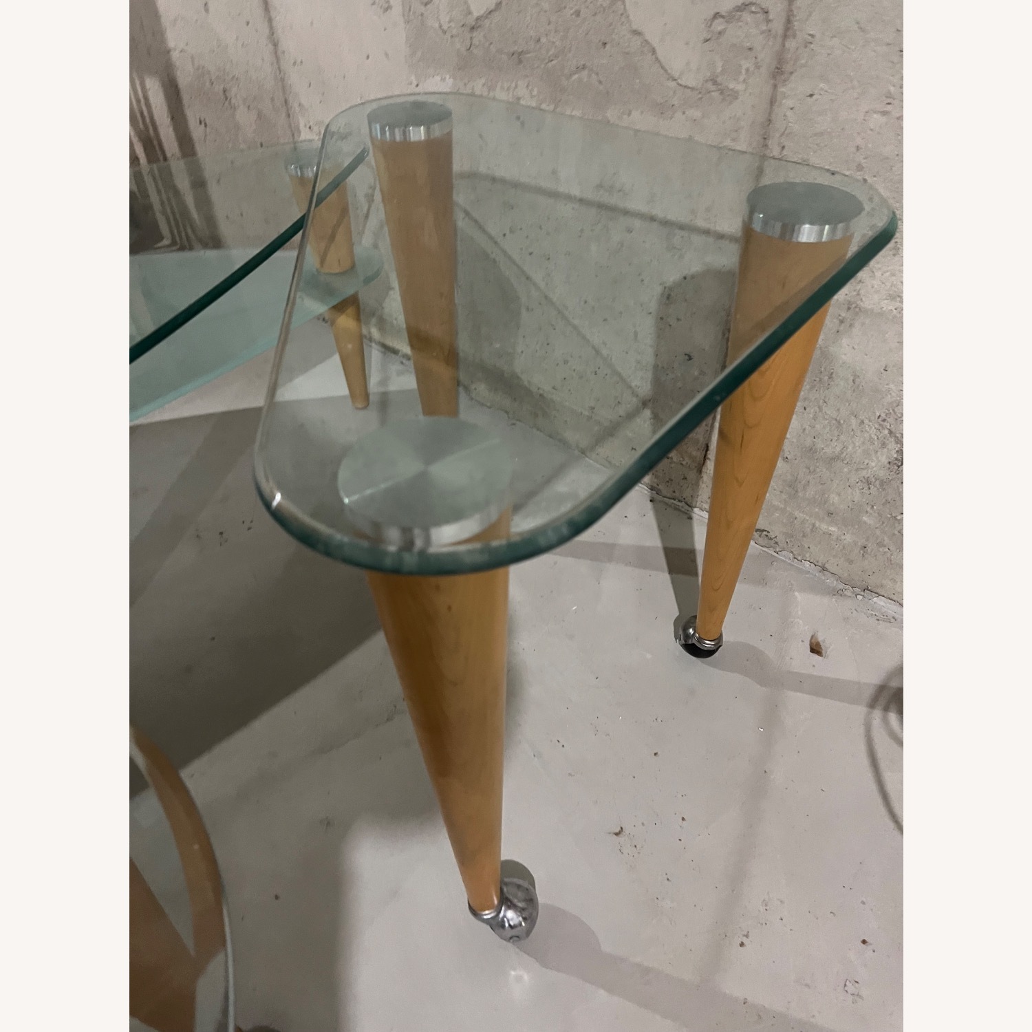Vintage/Antique Finds Natural Glass Side Table - image-3