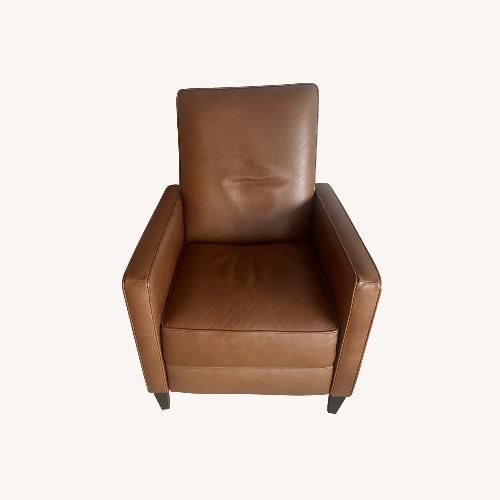 Used Room & Board Ellison Cognac Leather Recliner for sale on AptDeco