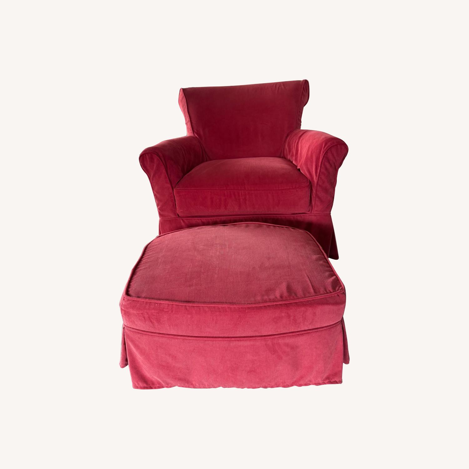 Land of Nod Gilder and Ottoman - image-0