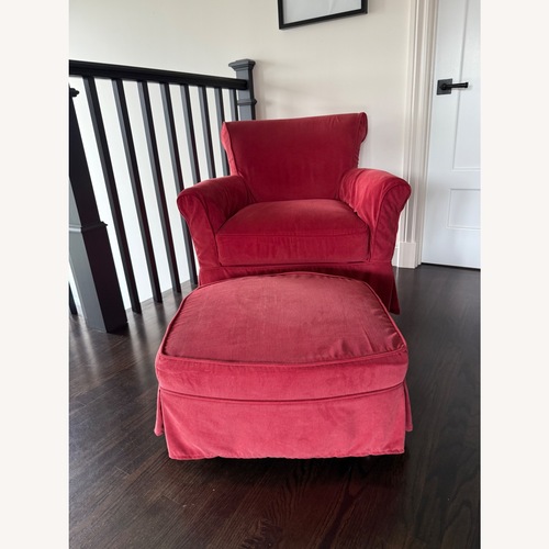 Used Land of Nod Gilder and Ottoman for sale on AptDeco