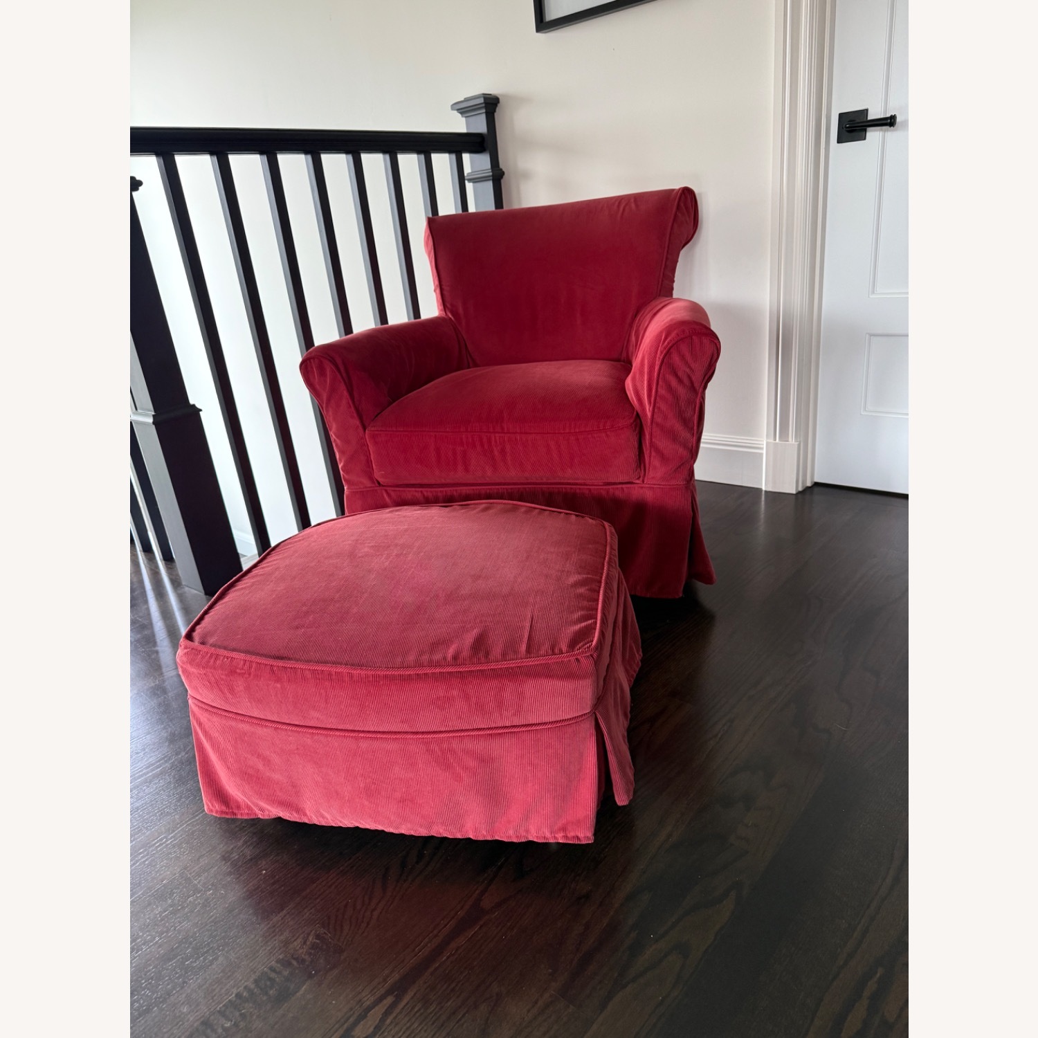 Land of Nod Gilder and Ottoman - image-4