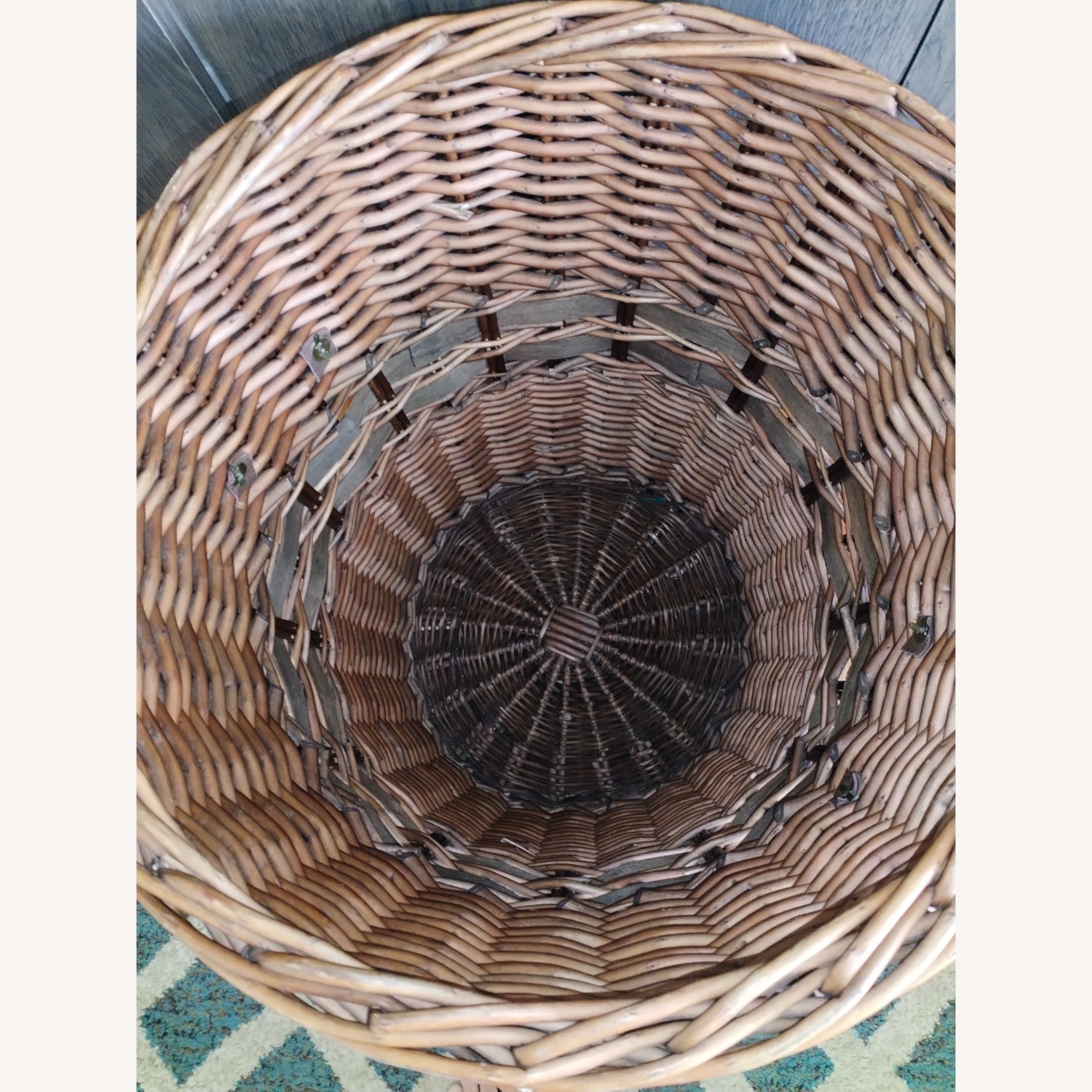 Vintage/Antique Finds Light Brown Basket - image-6