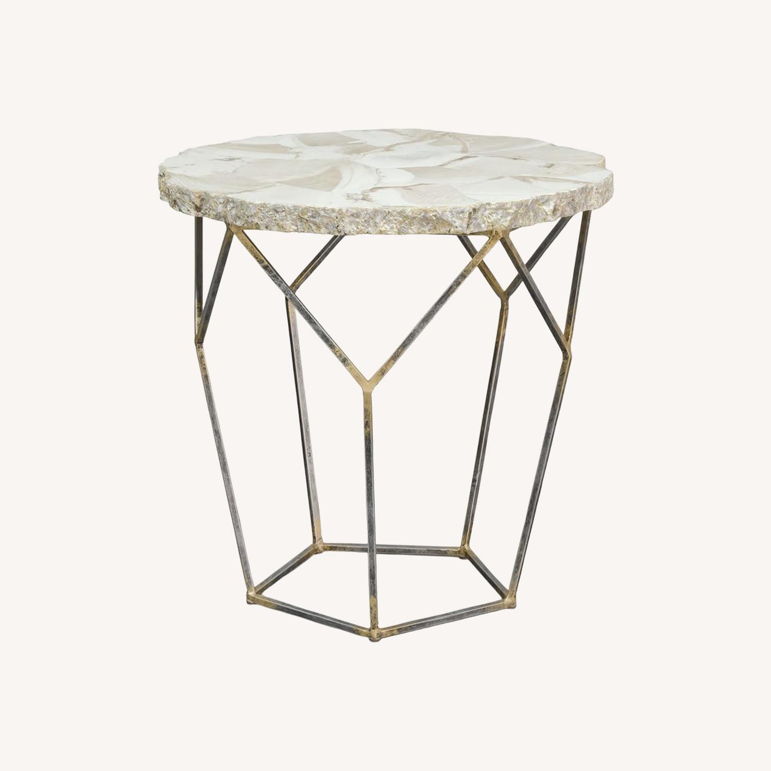 Palecek Natural Stone Side Table - image-0