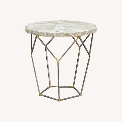 Used Palecek Natural Stone Side Table for sale on AptDeco