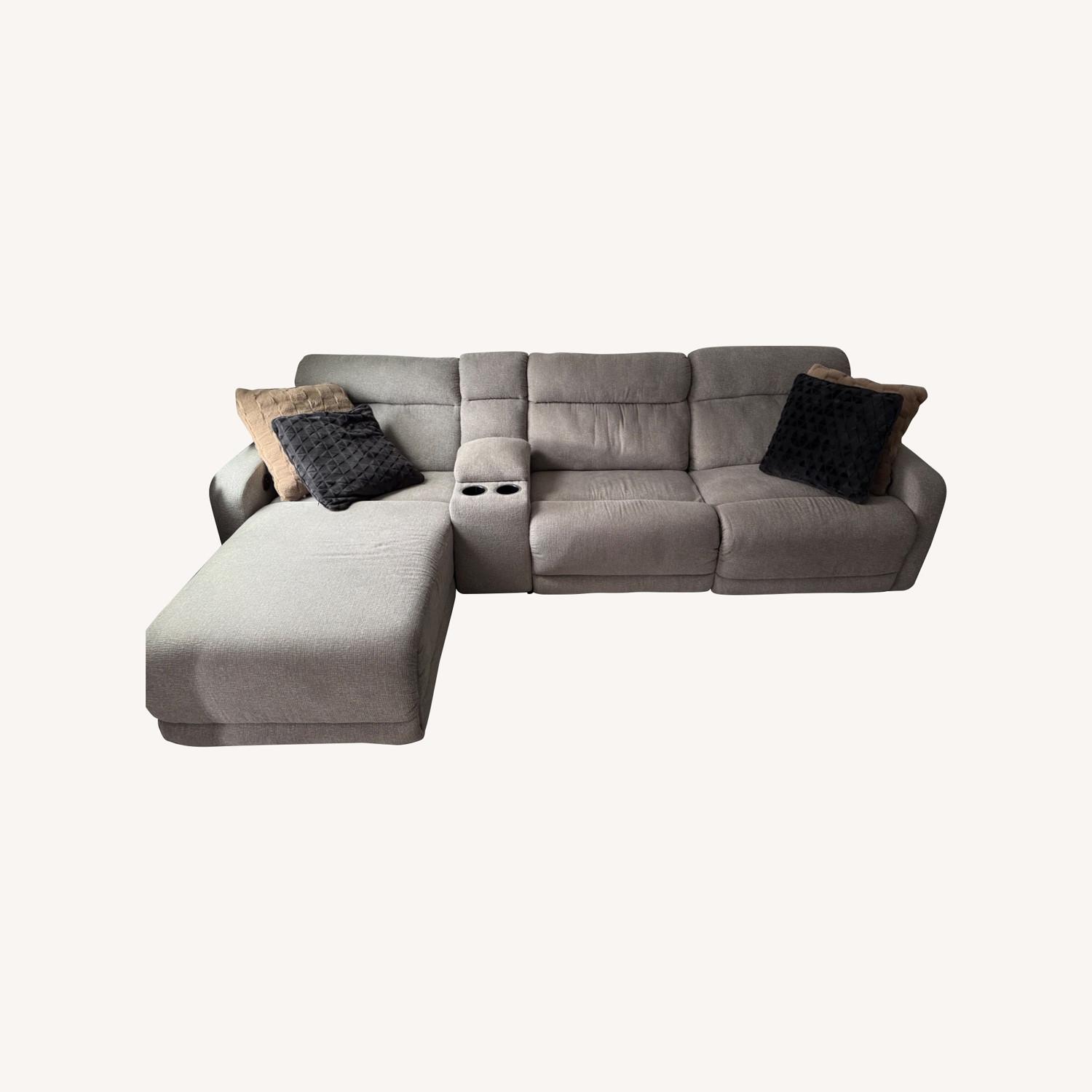 Ashley Furniture Stone Chaise Lounge - AptDeco