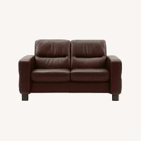 Stressless Wave 2 Seater Leather Sofa 