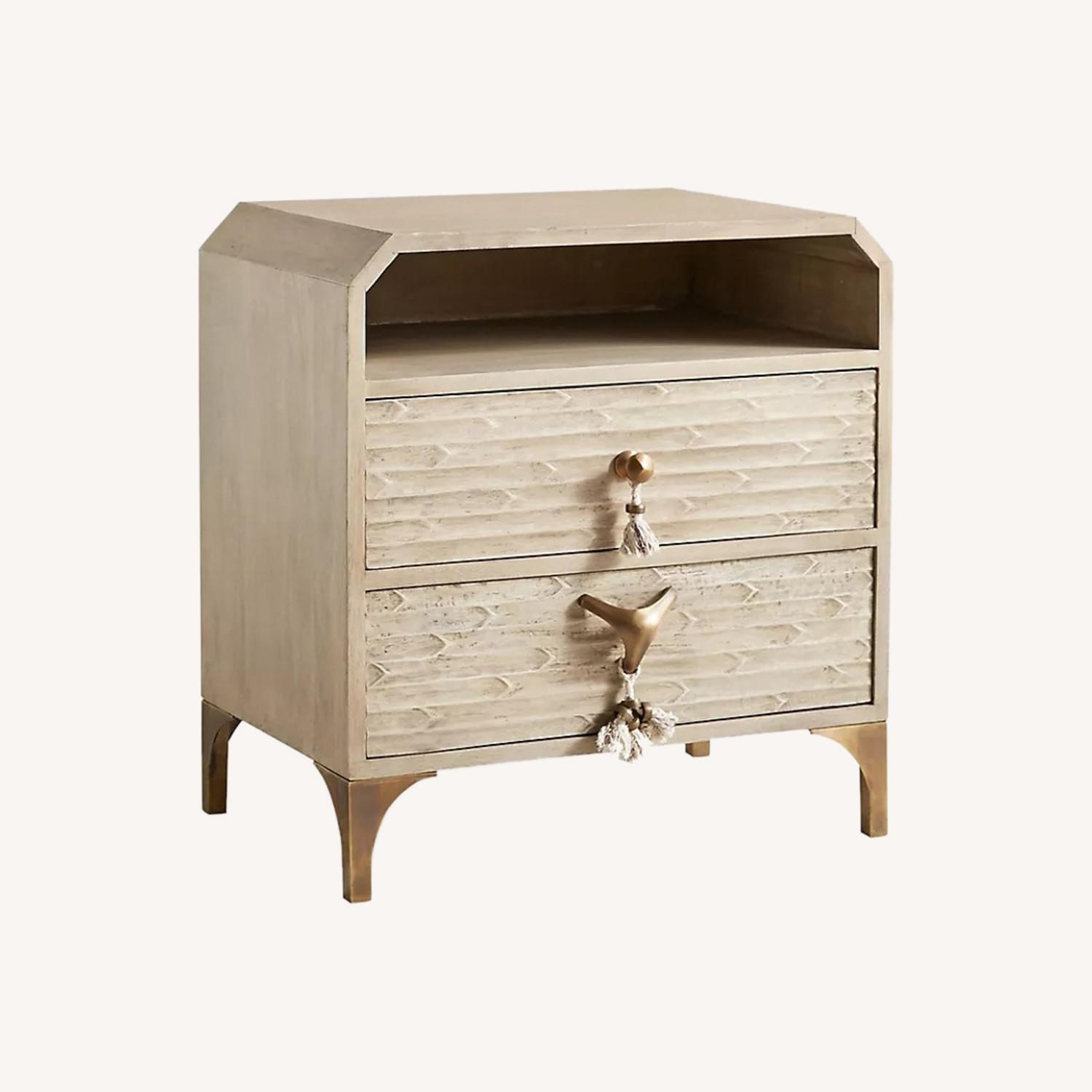 Anthropologie Zagora Tasseled Nightstand - image-0