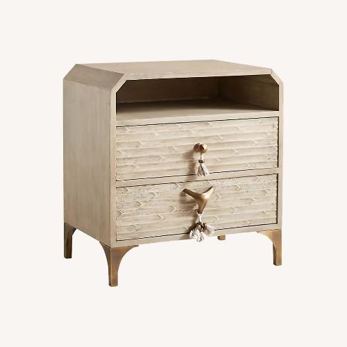 Used Anthropologie Zagora Tasseled Nightstand for sale on AptDeco
