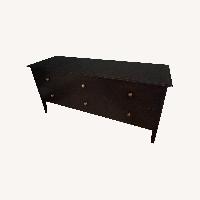 Crate & Barrel Dark Brown Wood Dresser