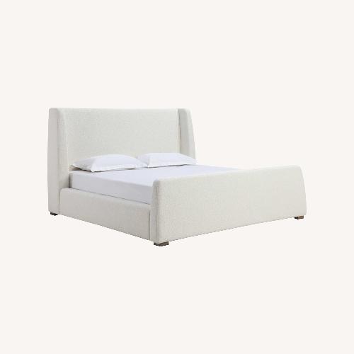 Used Apt2b Natural Whitney Fabric Queen Bed for sale on AptDeco