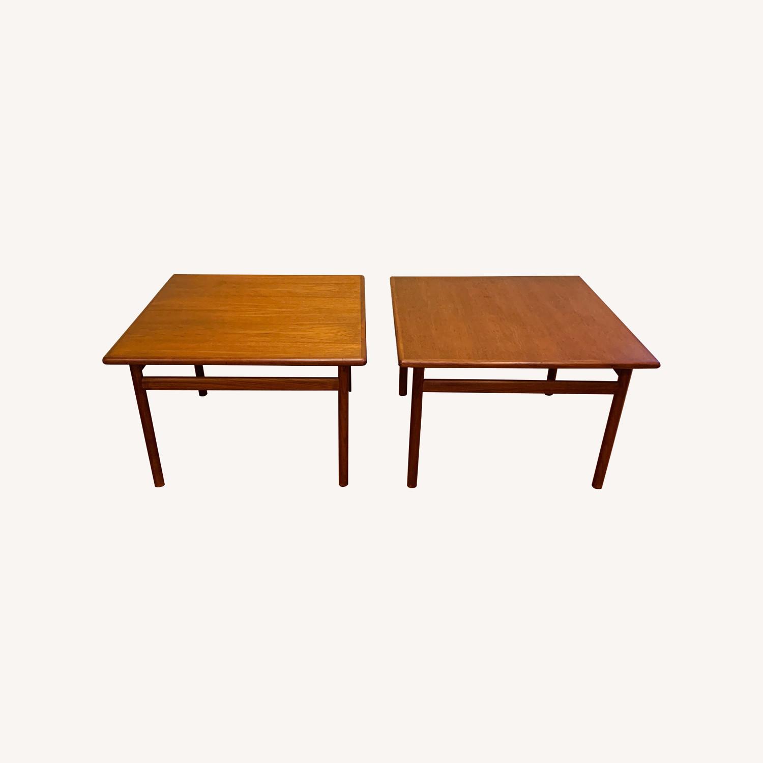Pair of Mid Century Teak Coffee Table End Tables - image-0