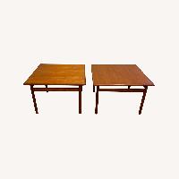 Pair of Mid Century Teak Coffee Table End Tables 