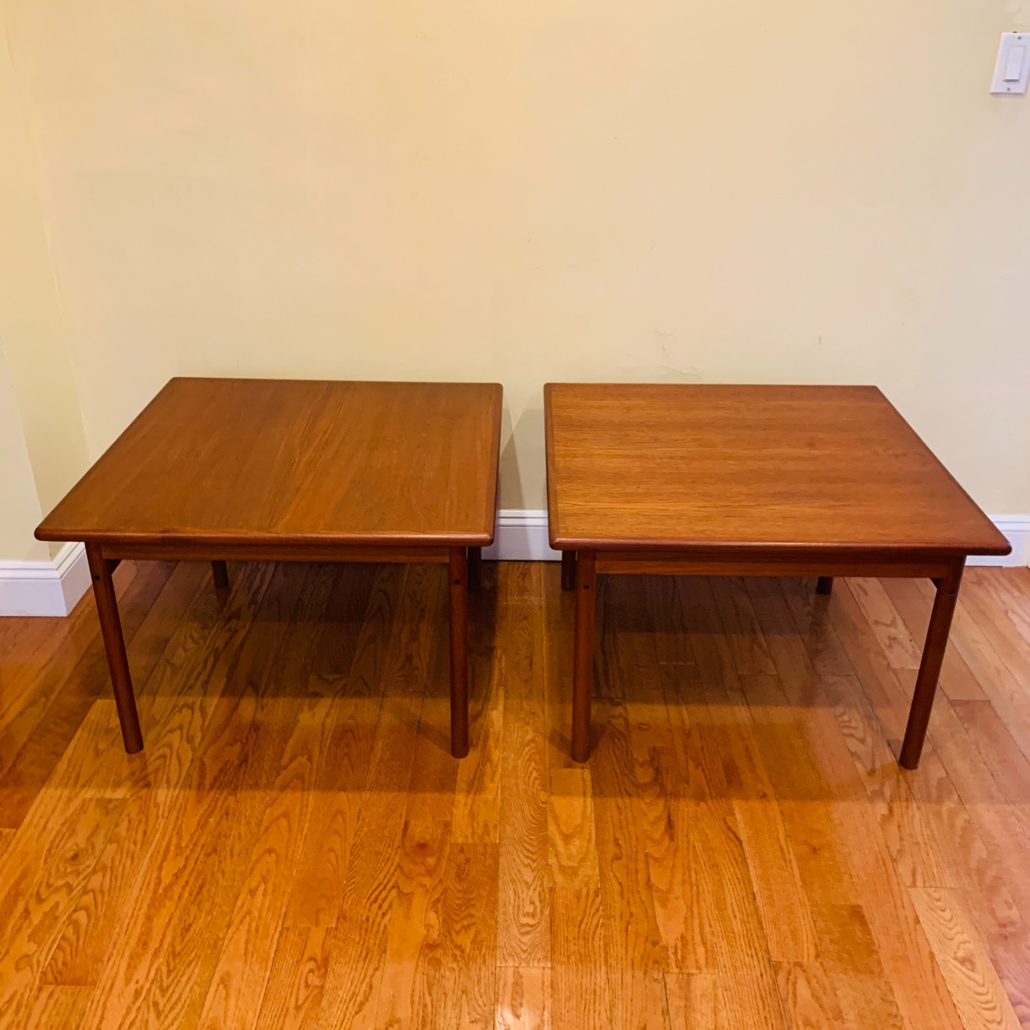 Pair of Mid Century Teak Coffee Table End Tables - image-2