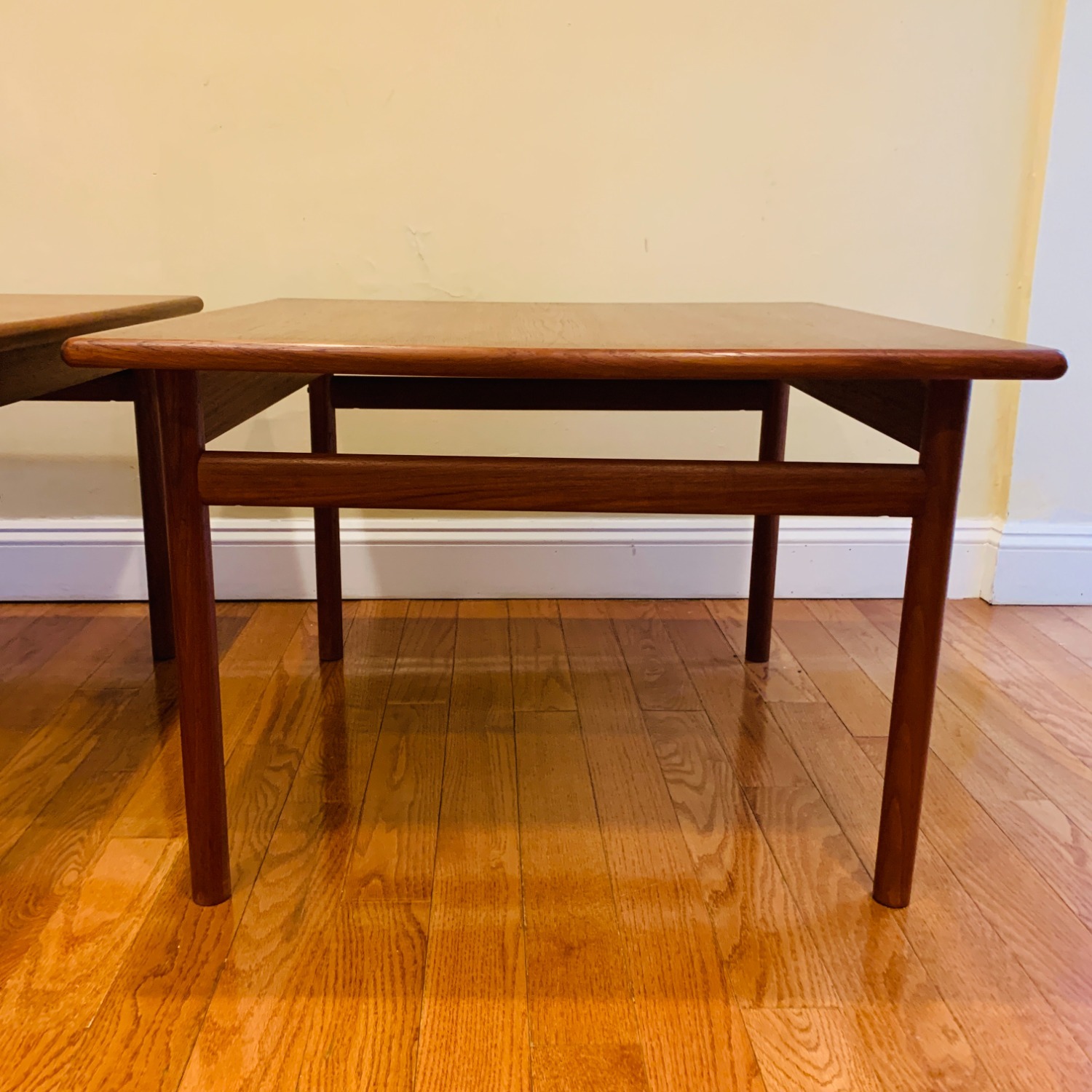 Pair of Mid Century Teak Coffee Table End Tables - image-1