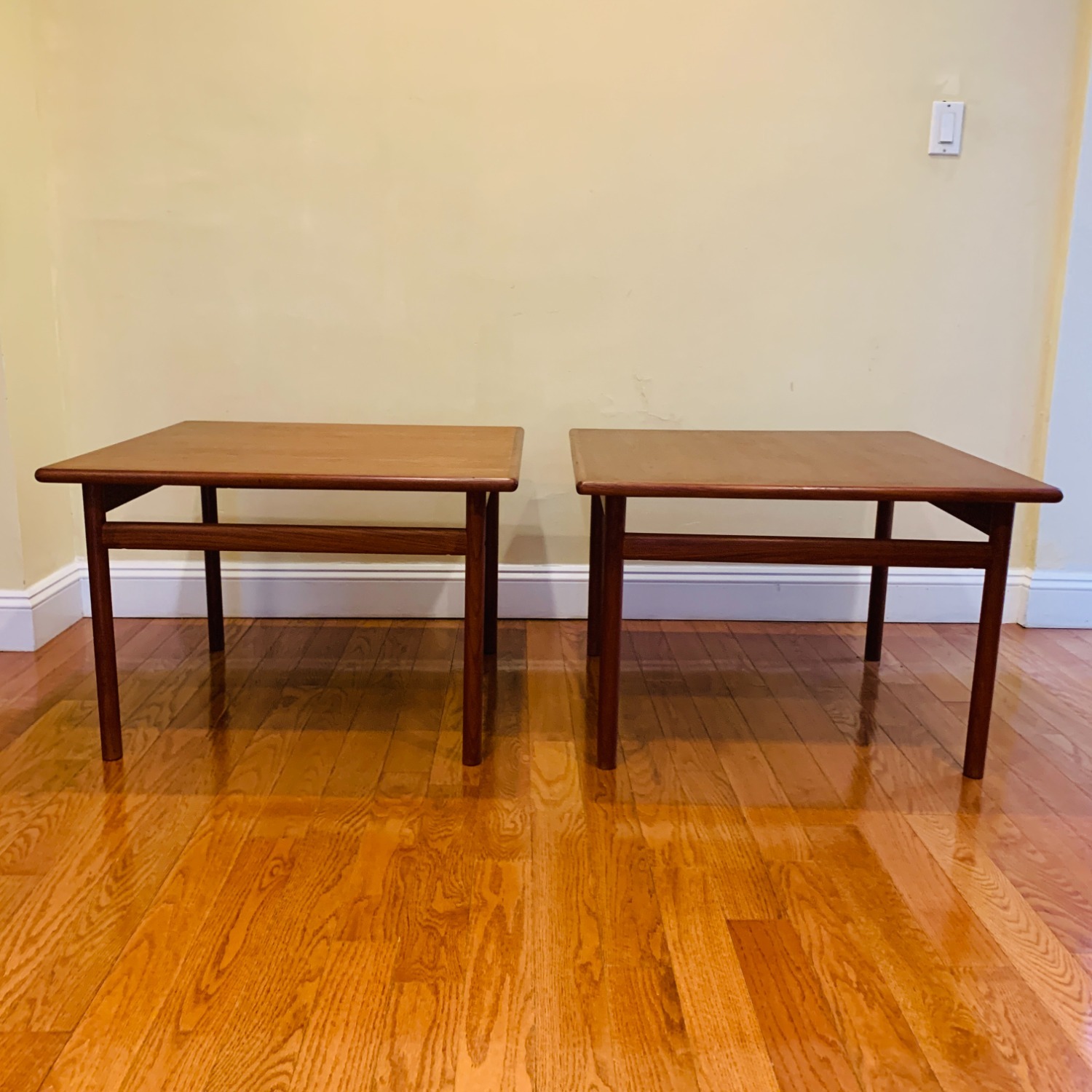 Pair of Mid Century Teak Coffee Table End Tables - image-8