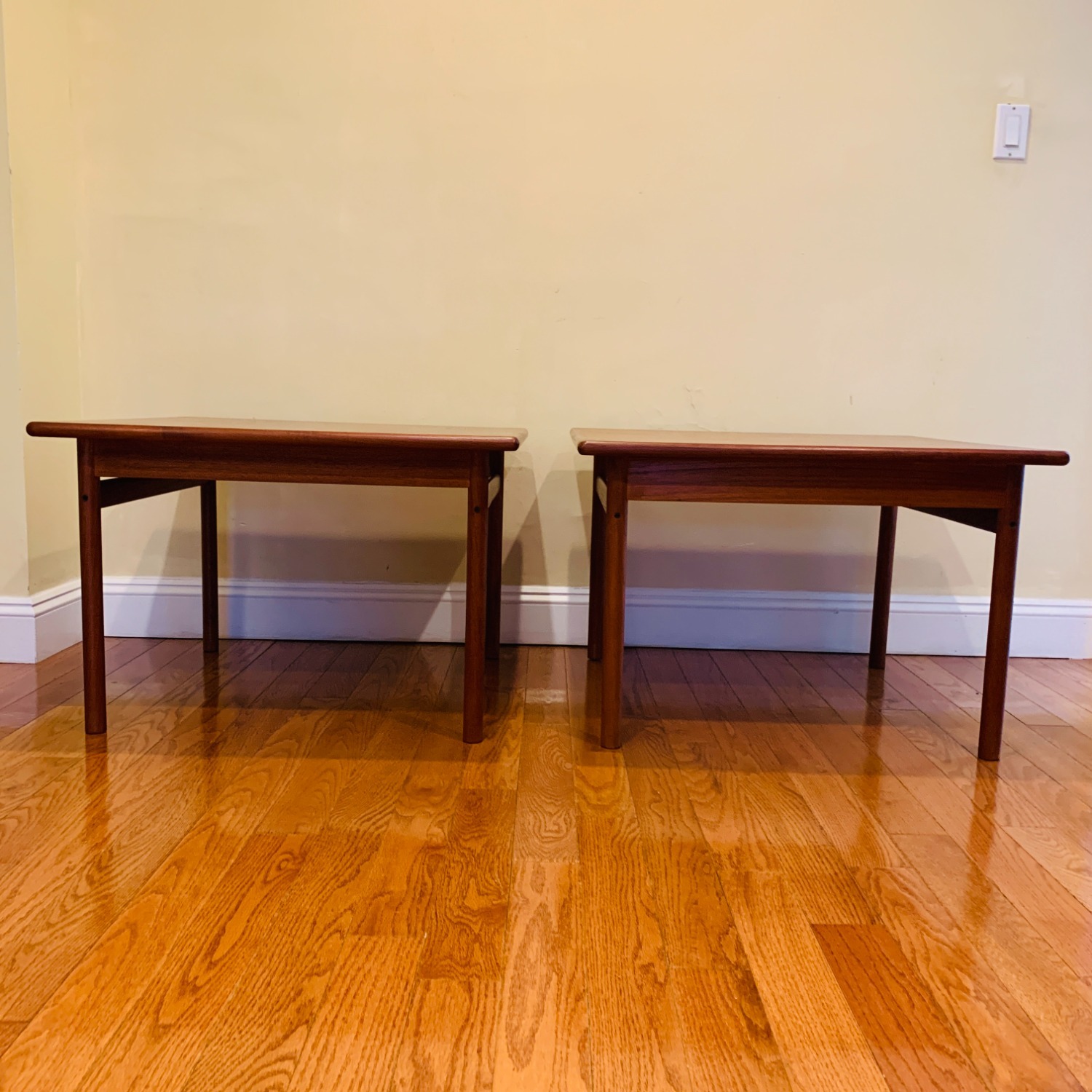 Pair of Mid Century Teak Coffee Table End Tables - image-4