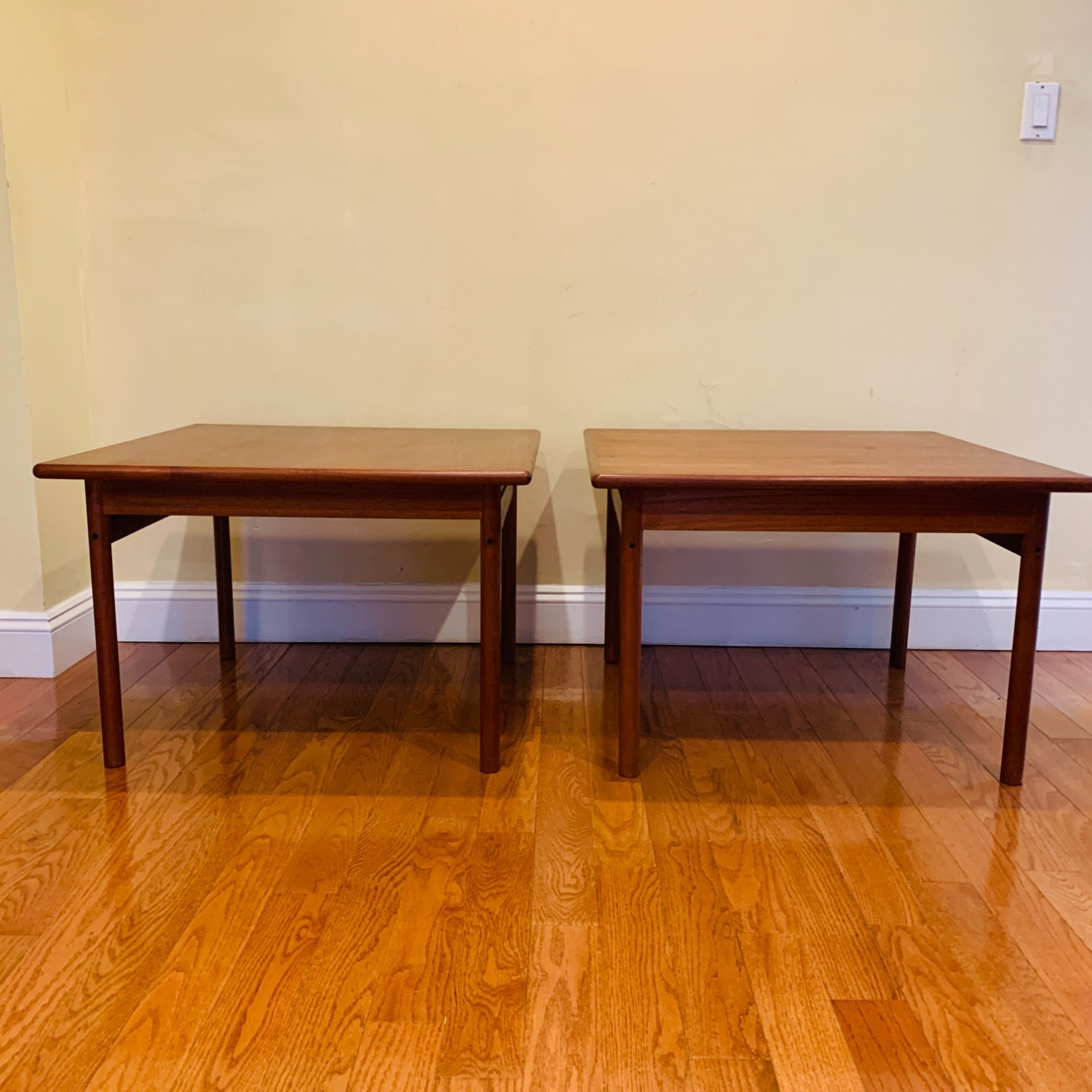 Pair of Mid Century Teak Coffee Table End Tables - image-3