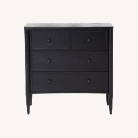 Living Spaces Black Wood 3-Drawer Dresser