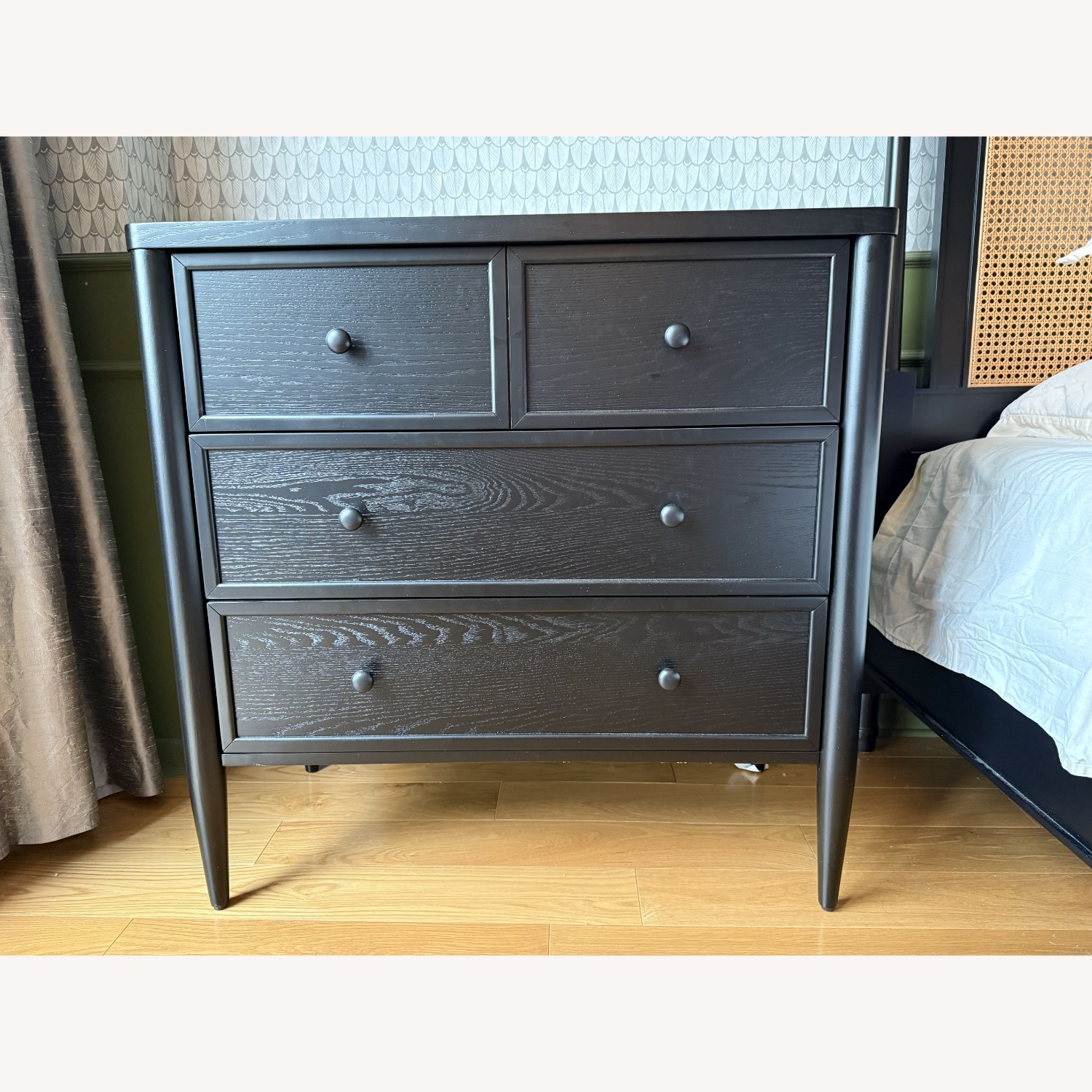 Living Spaces Black Wood 3-Drawer Dresser - image-6