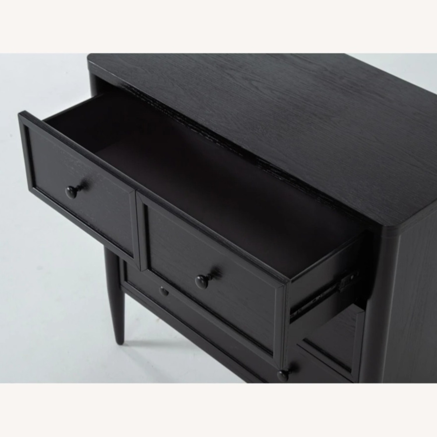 Living Spaces Black Wood 3-Drawer Dresser - image-4